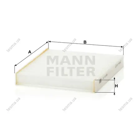 Фільтр салону MANN-FILTER CU16001 (фото 1)