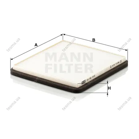 Фильтр салона MANN-FILTER CU20010 (фото 1)