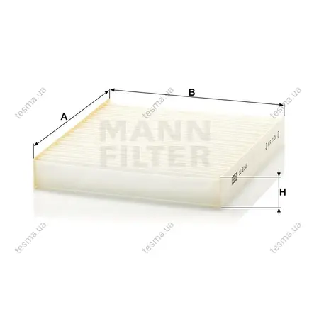 Фільтр салону MANN-FILTER CU2145 (фото 1)