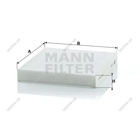 Фильтр салона MANN-FILTER CU2232 (фото 1)