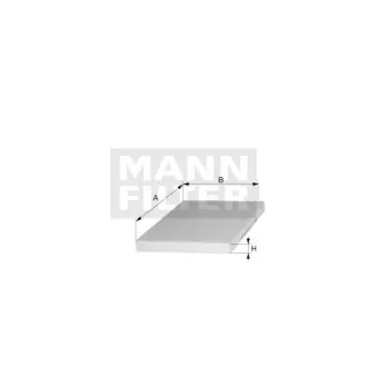 Фильтр салона MANN-FILTER CU2327