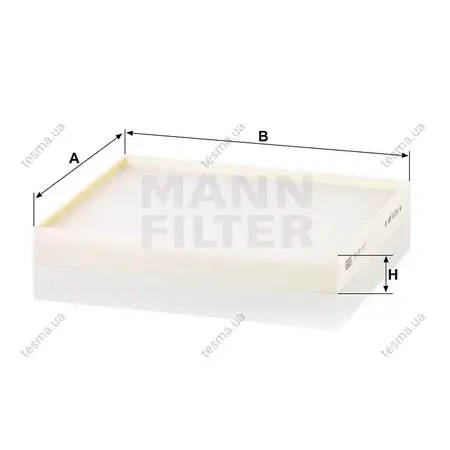 Фільтр салону MANN-FILTER CU24017 (фото 1)