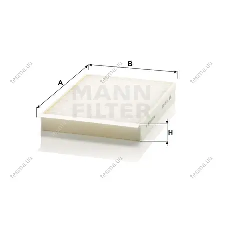 Фільтр салону MANN-FILTER CU25002 (фото 1)