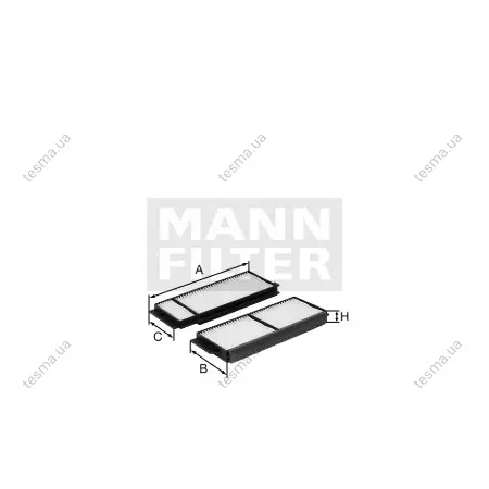 Фільтр салону MANN-FILTER CU260082 (фото 1)