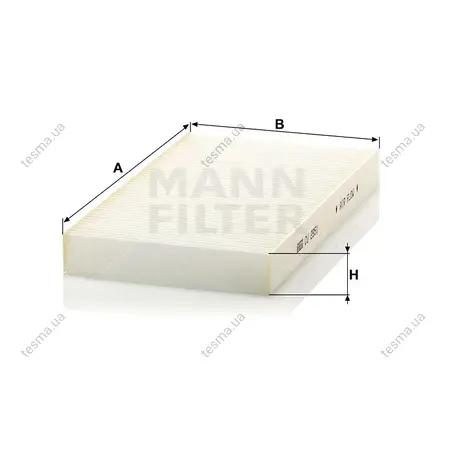 Фільтр салону MANN-FILTER CU2951 (фото 1)