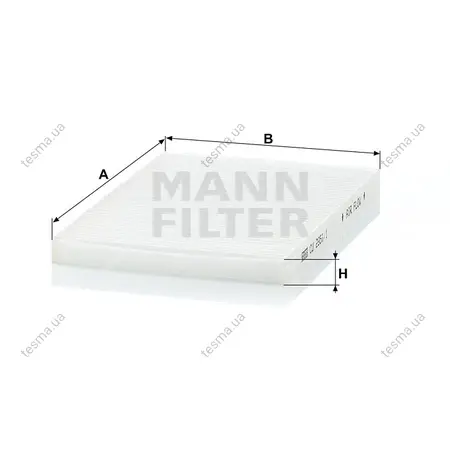 Фільтр салону MANN-FILTER CU29511 (фото 1)