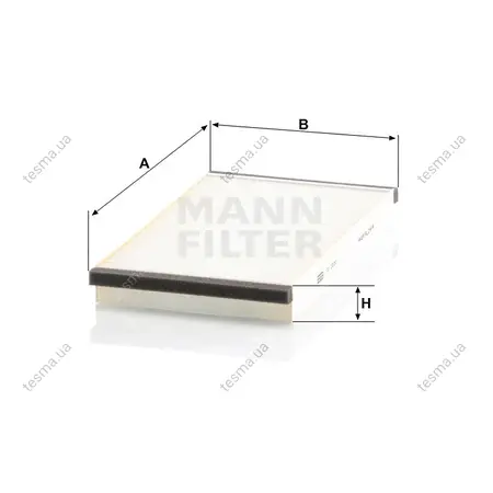 Фильтр салона MANN-FILTER CU3020 (фото 1)
