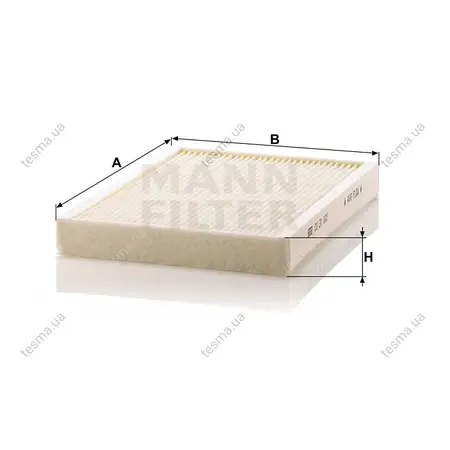 Фільтр салону MANN-FILTER CU31001 (фото 1)