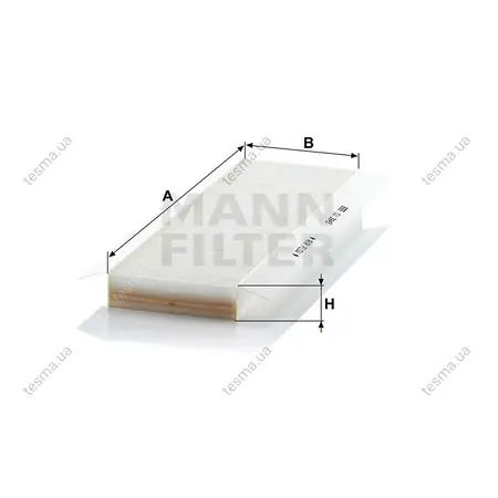 Фильтр салона MANN-FILTER CU3945 (фото 1)