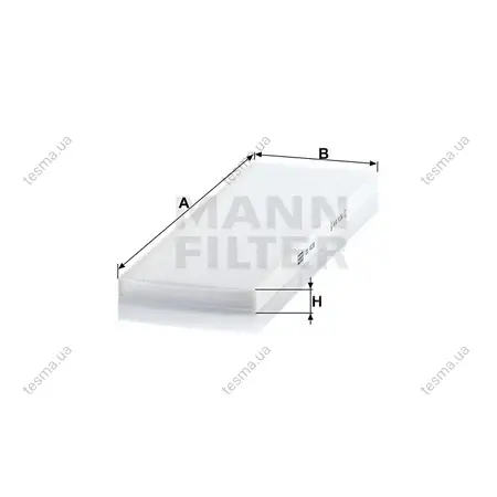 Фильтр салона MANN-FILTER CU4036 (фото 1)