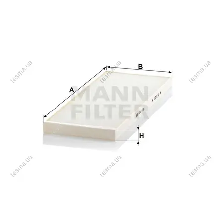 Фільтр салону MANN-FILTER CU4038 (фото 1)