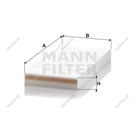 Фільтр салону MANN-FILTER CU50102 (фото 1)