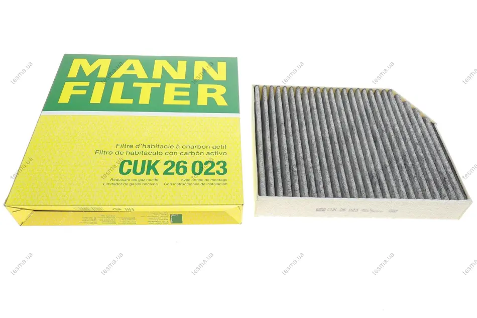 Фільтр салону, вугільний MANN-FILTER CUK26023 (фото 1)