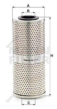 Hydraulic filter, cartridge. Фильтр гидравлический, вставка MANN-FILTER H10007 (фото 1)