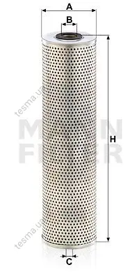 Hydraulic filter, cartridge. Фильтр гидравлический, вставка MANN-FILTER H11004 (фото 1)