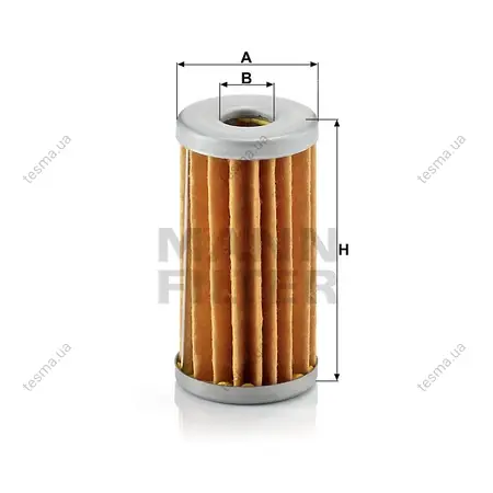 Fuel filter, cartridge. Фильтр топливный, вставка MANN-FILTER H42 (фото 1)