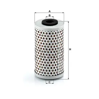 Hydraulic filter, cartridge. Фильтр гидравлический, вставка MANN-FILTER H6016