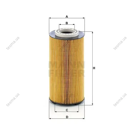 Фільтр масляний MANN-FILTER HU12003X (фото 1)
