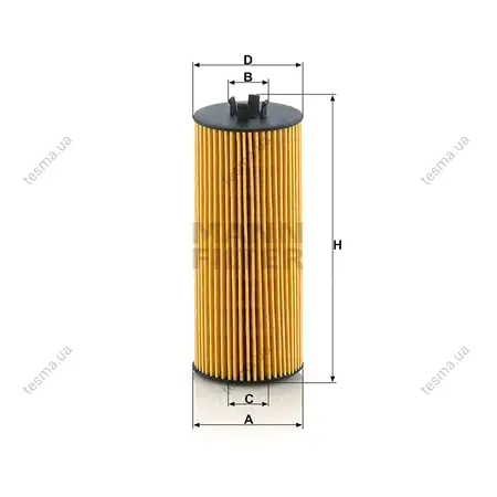 Фільтр масляний MANN-FILTER HU6008Z (фото 1)