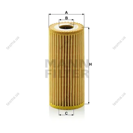 Фільтр масляний MANN-FILTER HU6153X (фото 1)