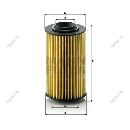Фільтр масляний MANN-FILTER HU693X (фото 1)