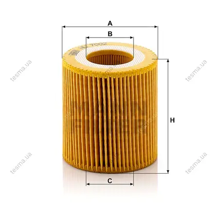 Фільтр масляний MANN-FILTER HU7002Z (фото 1)