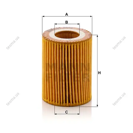 Фільтр масляний MANN-FILTER HU7003X (фото 1)