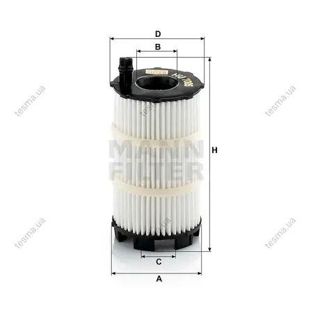 Фільтр масляний MANN-FILTER HU7005X (фото 1)