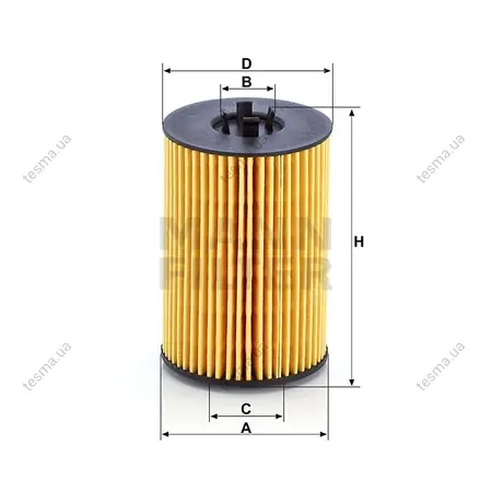 Фільтр масляний MANN-FILTER HU7020Z (фото 1)