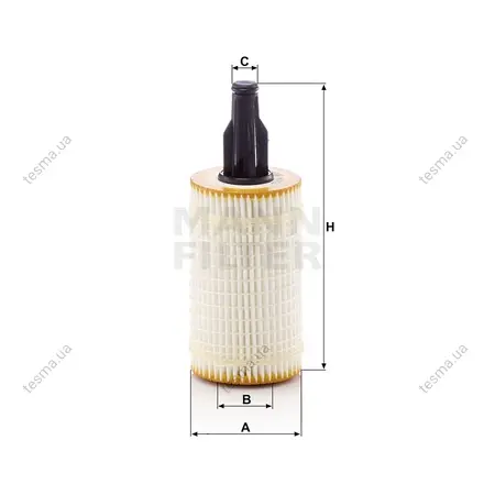 Фільтр масляний MANN-FILTER HU7025Z (фото 1)