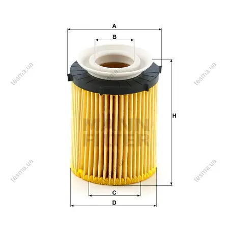 Фільтр масляний MANN-FILTER HU7116Z (фото 1)