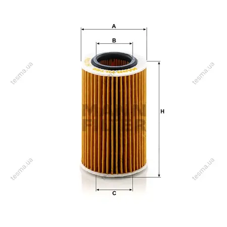 Фільтр масляний MANN-FILTER HU7156X (фото 1)