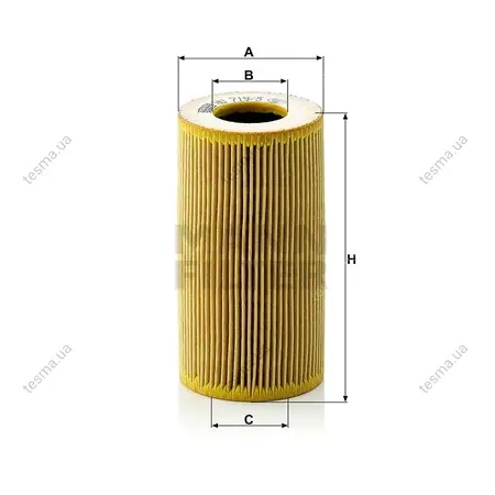 Фільтр масляний MANN-FILTER HU7195X (фото 1)