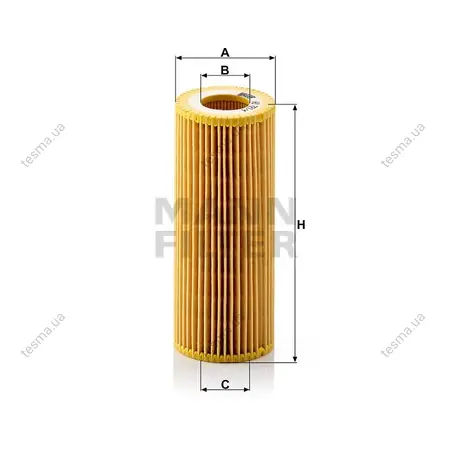 Фільтр масляний MANN-FILTER HU7214X (фото 1)