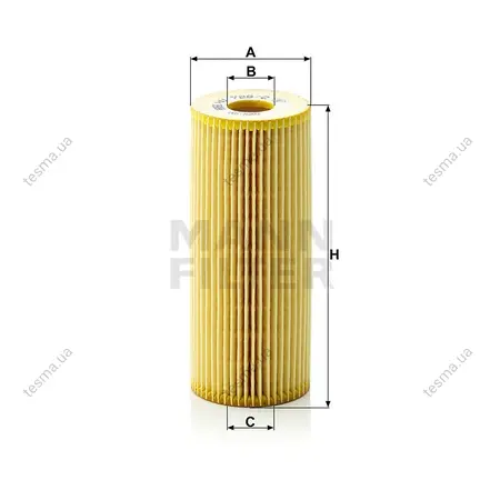 Фільтр масляний MANN-FILTER HU7262X (фото 1)