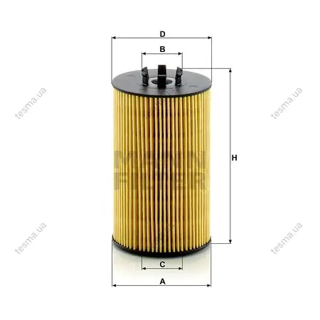 Фільтр масляний MANN-FILTER HU8012Z (фото 1)