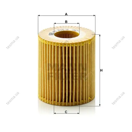 Фільтр масляний MANN-FILTER HU8152X (фото 1)