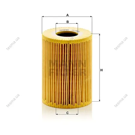 Фільтр масляний MANN-FILTER HU9001X (фото 1)