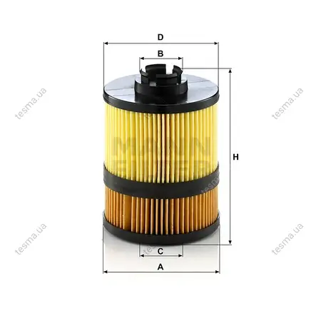 Фільтр масляний MANN-FILTER HU9002Z (фото 1)
