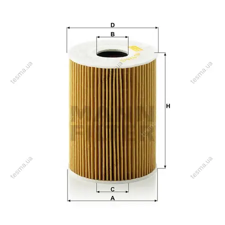 Фільтр масляний MANN-FILTER HU9265X (фото 1)