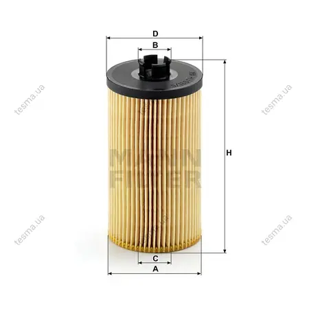 Фільтр масляний MANN-FILTER HU9315X (фото 1)