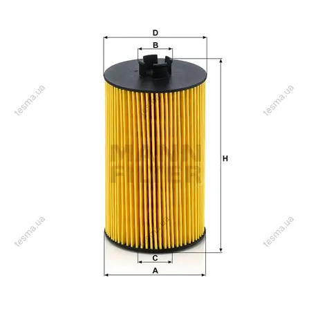 Фільтр масляний MANN-FILTER HU9317X (фото 1)