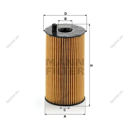 Фильтр масляный MANN-FILTER HU9341X (фото 1)