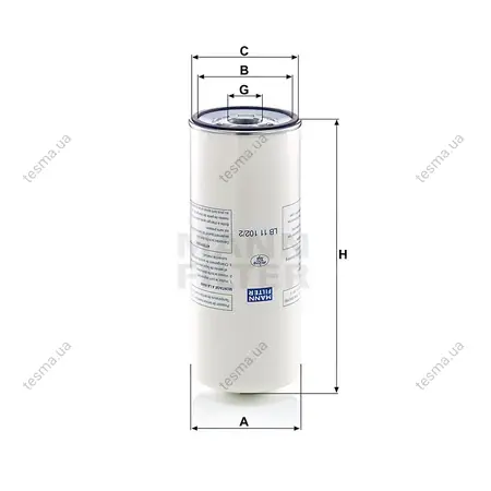 Фільтр сепаратор повітряно-масляний MANN-FILTER LB111022 (фото 1)