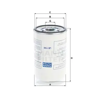 фильтр сепаратор воздушно-масляный MANN-FILTER LB1160