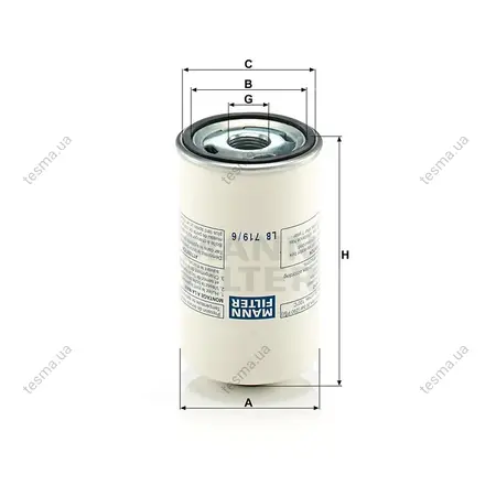 фильтр сепаратор воздушно-масляный MANN-FILTER LB7196 - фото 1