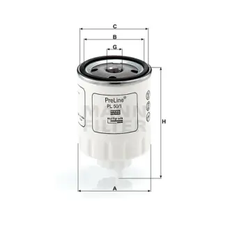 фільтр паливний MANN-FILTER PL501