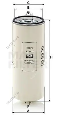 Фильтр топливный MANN-FILTER PL6011X (фото 1)