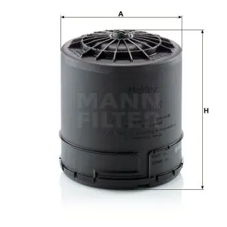 Фільтр осушувач повітря гальм MANN-FILTER TB15001Z