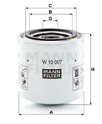 фильтр гидравлический MANN-FILTER W10007